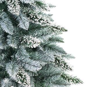 Albero di Natale artificiale Earl Natur Poliestere PVC - Verde abete / Bianco - Altezza: 180 cm