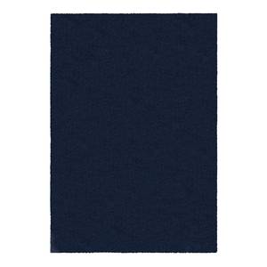 Hoogpolig vloerkleed Willner gerecycled polyester - wasbaar - Donkerblauw - 80 x 150 cm