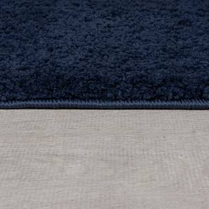 Hoogpolig vloerkleed Willner gerecycled polyester - wasbaar - Donkerblauw - 80 x 150 cm