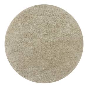 Hoogpolig vloerkleed Feather Soft Rond polypropeen - Beige