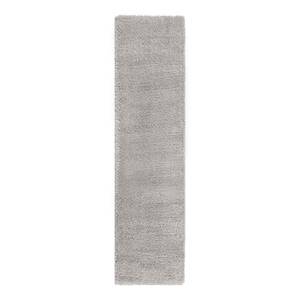 Tapis épais Feather Soft Polypropylène - Gris clair - 60 x 230 cm