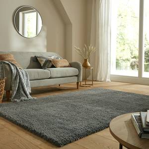 Tappeto a pelo lungo Feather Soft polipropilene - Grigio scuro - 120 x 170 cm