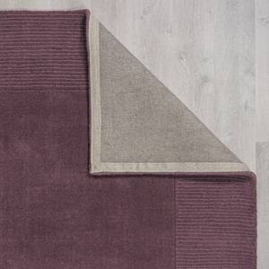 Tapis en laine Bordüre Laine - Violet foncé - 120 x 170 cm