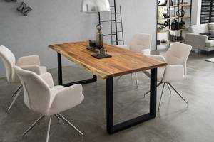 Table Ratopp Acacia - Métal - 240 x 110 cm - Largeur : 240 cm - Forme en U