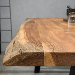Table Ratopp Acacia - Métal - 240 x 110 cm - Largeur : 240 cm - Forme en A