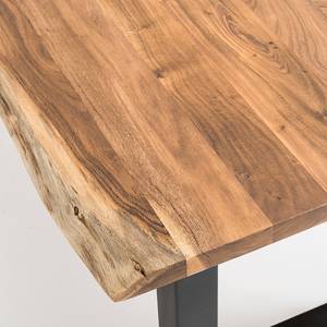 Table Ratopp Acacia - Métal - 240 x 110 cm - Largeur : 240 cm - Forme en A