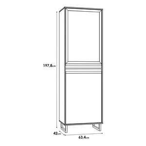 Standvitrine Tortolo Eiche Bartex Dekor / Eiche Dekor