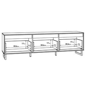 TV-Lowboard Tortolo Eiche Bartex Dekor / Eiche Dekor