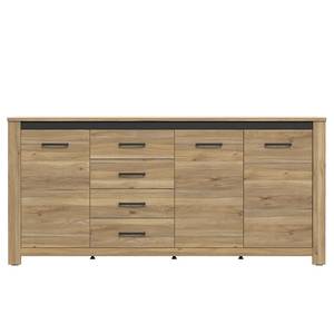 Sideboard Nacora 206 cm Eiche Dekor / Schwarz