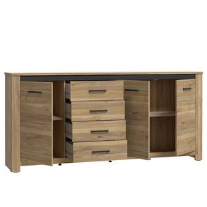 Sideboard Nacora 206 cm Eiche Dekor / Schwarz