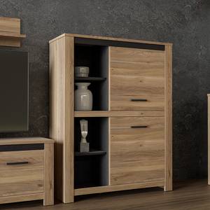 Credenza Nacora Effetto rovere / Nero