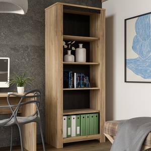 Open kast Nacora eikenhouten look/zwart