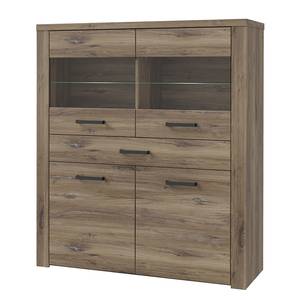 Highboard Dunlap Zinneiche Dekor