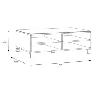 Table basse Shearles Verre - Blanc