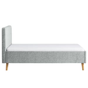 Letto imbottito Smart Tessuto Gleni: grigio chiaro - 180 x 200cm