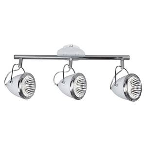 Plafondlamp Oliver 3 lichtbronnen chroom/ijzer - Wit