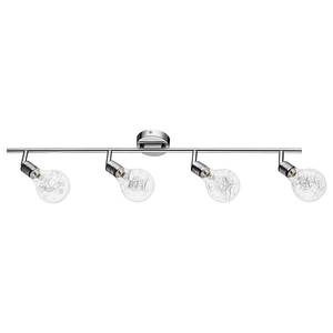 Plafonnier Bulbs 4 ampoules Verre transparent / Chrome - Argenté