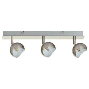 Lampada da soffitto Kumi 3 punti luce Nichel - Argento / Bianco