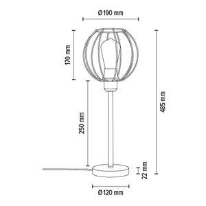 Lampe Coop Fer - Noir - 1 ampoule