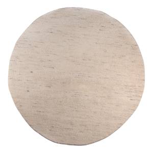 Wollteppich Maloronga Uni Rund Schurwolle - Creme - Durchmesser: 250 cm