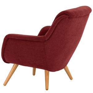 Fauteuil Saku geweven stof - Geweven stof Scara: Bordeaux