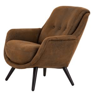 Fauteuil Saku Tissu - Microfibre Afua: Marron