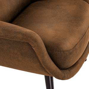 Fauteuil Saku Tissu - Microfibre Afua: Marron