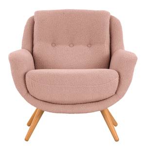 Fauteuil Saku Tissu - Tissu Bouclé Nola: Rose