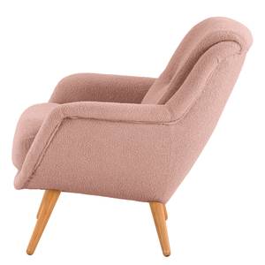 Sessel Saku Bouclé Stoff Nola: Rosa