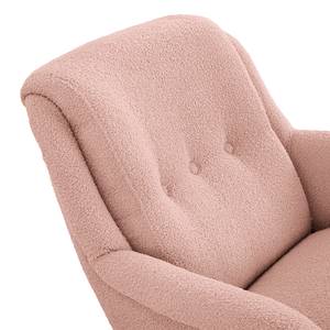 Sessel Saku Bouclé Stoff Nola: Rosa