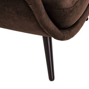 Fauteuil Saku Tissu - Microfibre Afua: Marron café