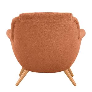 Fauteuil Saku geweven stof - Bouclé Stof Nola: Roest