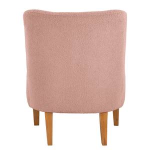 Fauteuil Tillet geweven stof - Bouclé Stof Nola: Roze