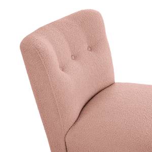 Fauteuil Tillet Tissu - Tissu Bouclé Nola: Rose