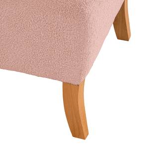 Fauteuil Tillet geweven stof - Bouclé Stof Nola: Roze