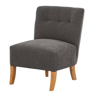 Fauteuil Tillet Tissu - Tissu Scara: Gris foncé