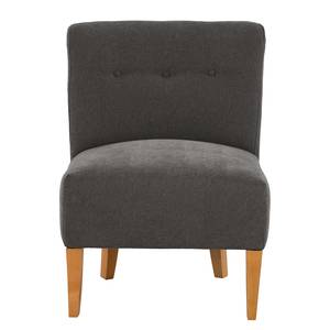 Fauteuil Tillet geweven stof - Geweven stof Scara: Donkergrijs