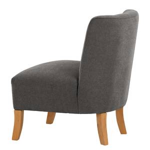 Fauteuil Tillet geweven stof - Geweven stof Scara: Donkergrijs