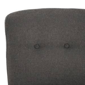 Fauteuil Tillet geweven stof - Geweven stof Scara: Donkergrijs