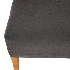 Fauteuil Tillet geweven stof - Geweven stof Scara: Donkergrijs