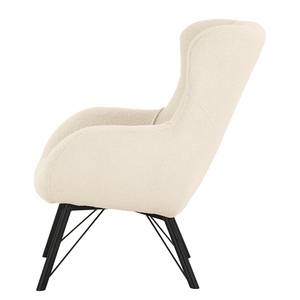 Fauteuil Newfield Tissu - Tissu Bouclé Nola: Crème