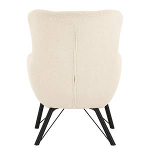 Fauteuil Newfield Tissu - Tissu Bouclé Nola: Crème