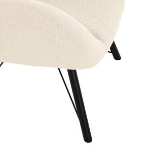 Fauteuil Newfield Tissu - Tissu Bouclé Nola: Crème