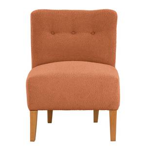 Fauteuil Tillet geweven stof - Bouclé Stof Nola: Roest