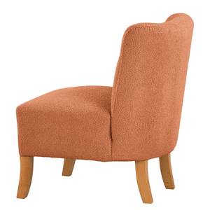 Fauteuil Tillet geweven stof - Bouclé Stof Nola: Roest