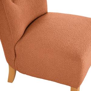 Fauteuil Tillet geweven stof - Bouclé Stof Nola: Roest