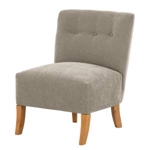 Fauteuil Tillet geweven stof - Geweven stof Scara: Zilverkleurig