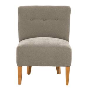 Fauteuil Tillet geweven stof - Geweven stof Scara: Zilverkleurig