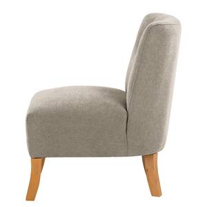 Fauteuil Tillet geweven stof - Geweven stof Scara: Zilverkleurig