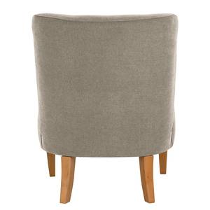 Fauteuil Tillet geweven stof - Geweven stof Scara: Zilverkleurig